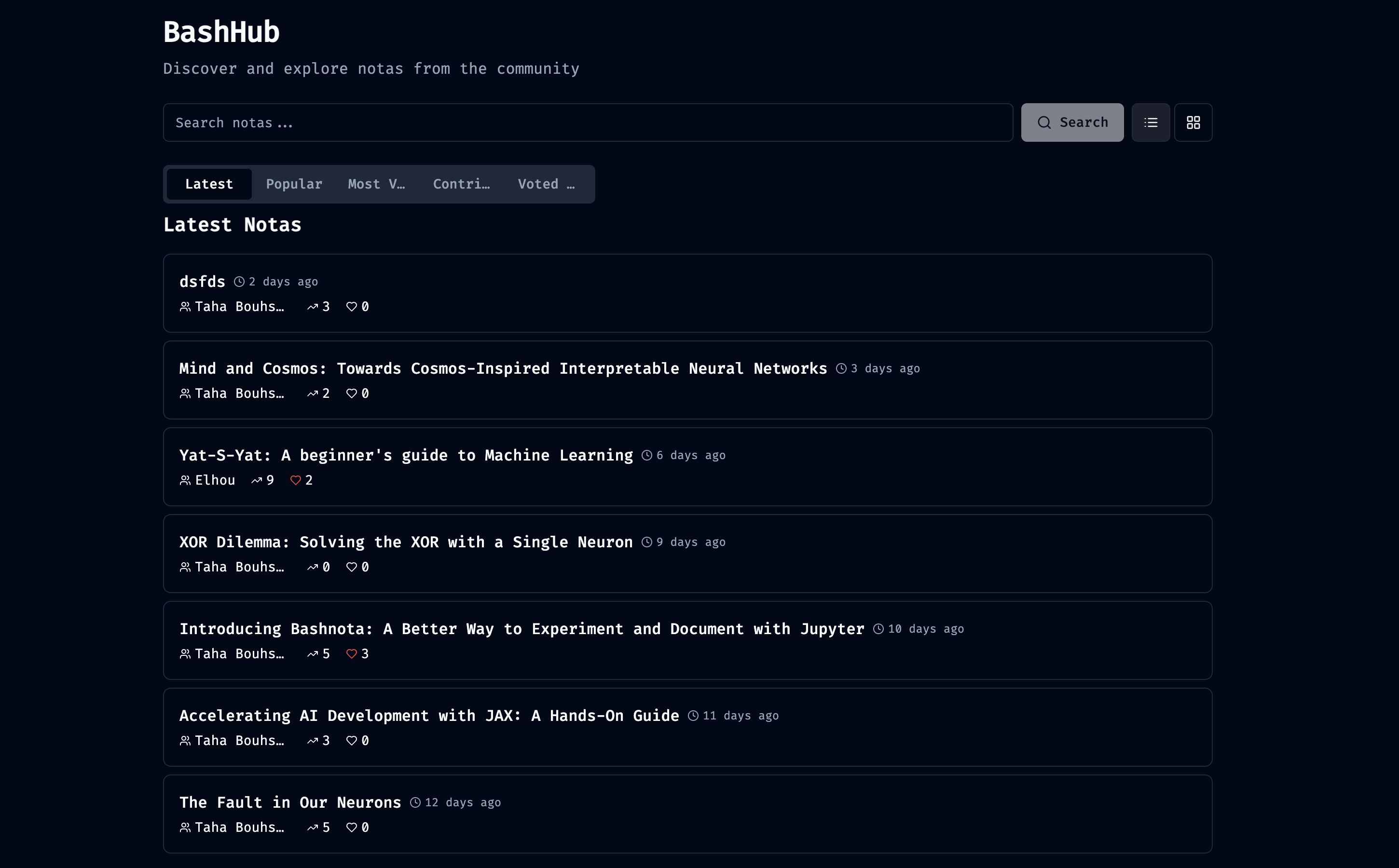 BashHub Screenshot